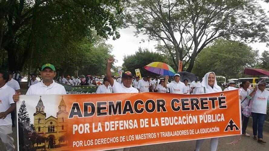 Por amenazas más de 40 docentes han sido trasladados en Córdoba. Foto: Cortesía Ademacor