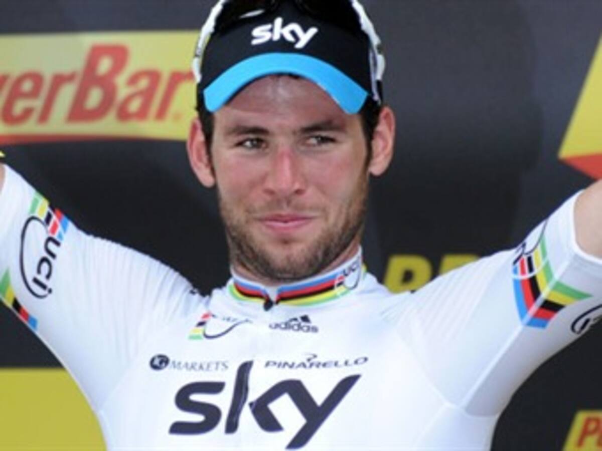 Mark Cavendish sufrió un leve accidente mientras entrenaba