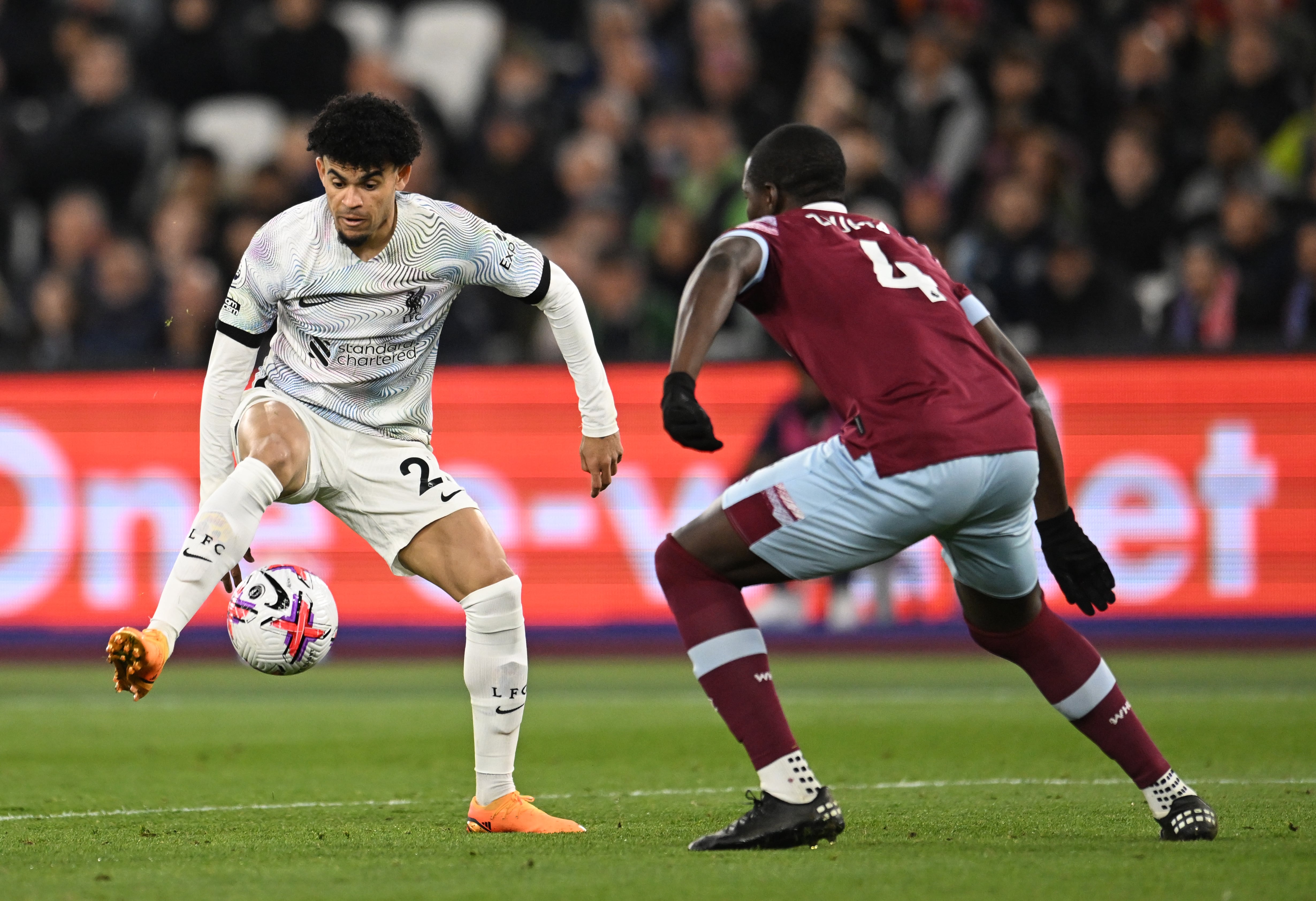 Luis Díaz, atacante del Liverpool. (Photo by Andrew Powell/Liverpool FC via Getty Images)