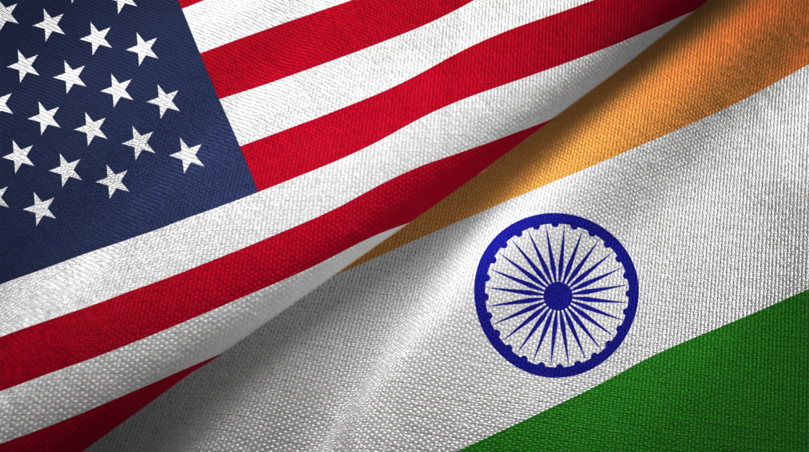 Banderas de Estados Unidos e India. Foto: Getty Images