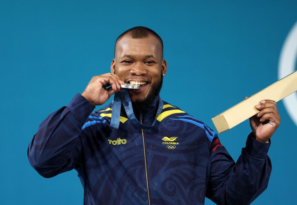 Yeison López, ganador de la medalla de plata en los Juegos Olímpicos París 2024 /    Getty Images)
