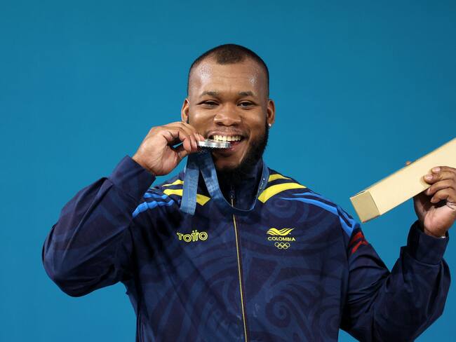 Yeison López, ganador de la medalla de plata en los Juegos Olímpicos París 2024 / Getty Images)