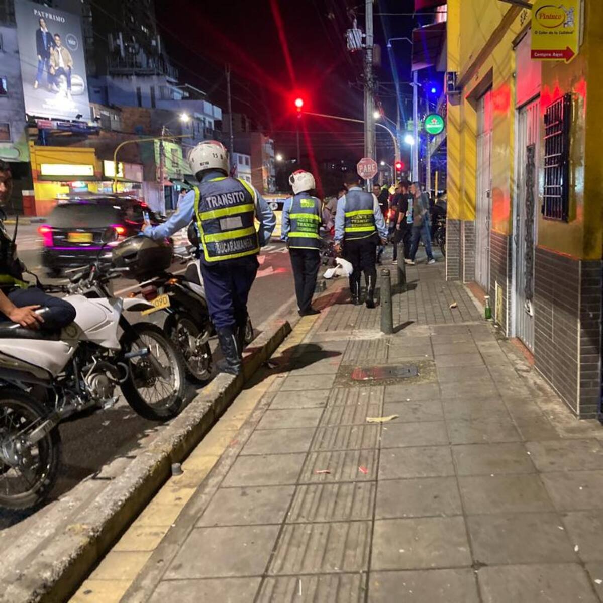 Agredieron a un agente de tránsito de Bucaramanga en un operativo