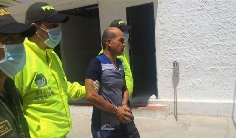 El 'Monstruo de La Sierrita', cuando era ingresado a la Penitenciaría El Bosque, en Barranquilla.
