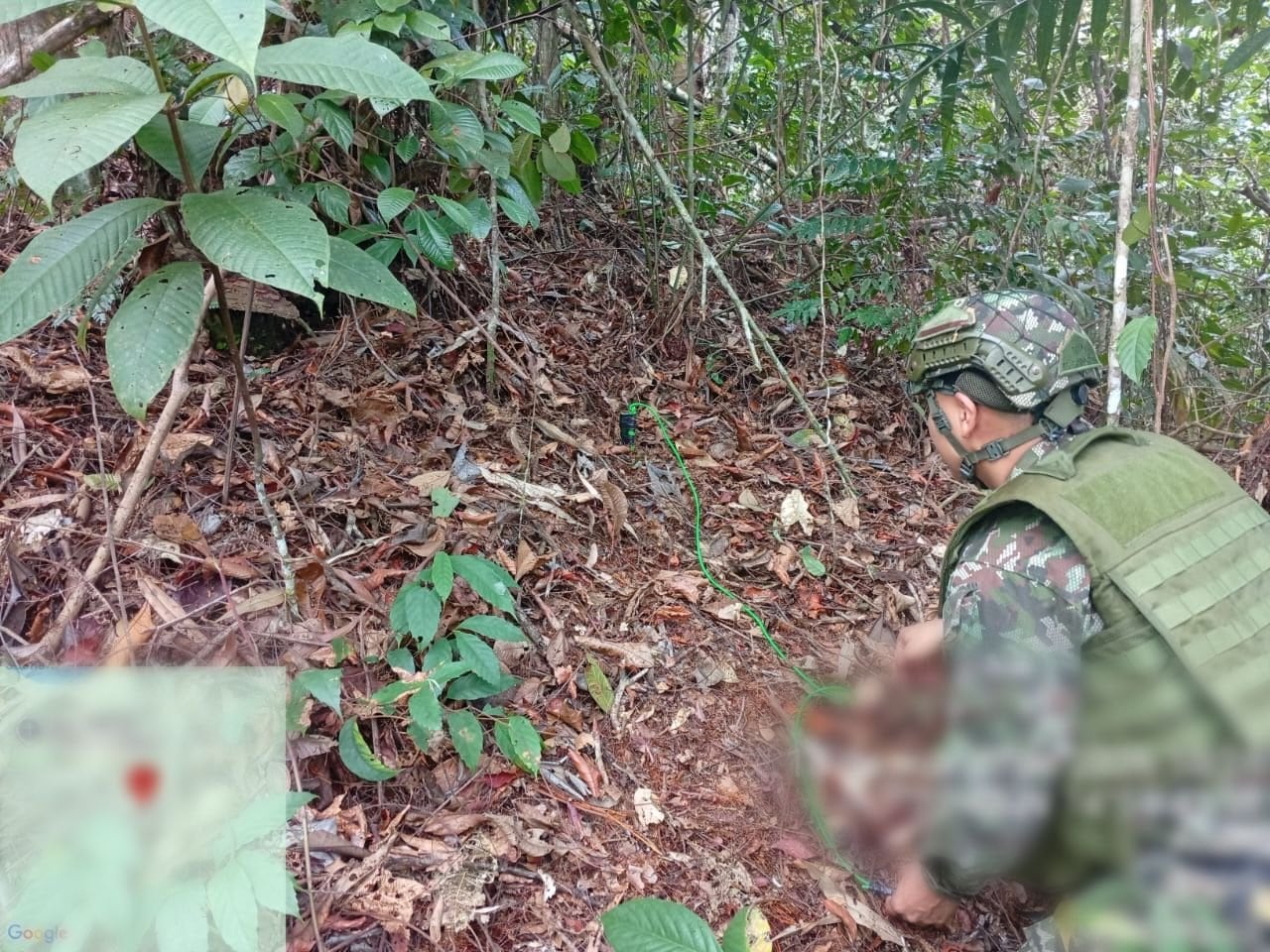 Minas antipersona destruidas en Anorí- foto Brigada 11 del Ejército