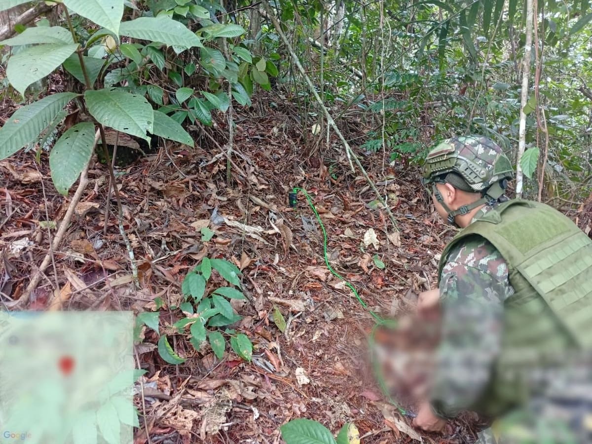 El Ejército ubicó y destruyó cuatro minas antipersonales del ELN en Anorí