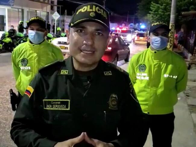 Coronel Jhon Sepúlveda, comandante Operativo de la Policía Metropolitana de Barranquilla