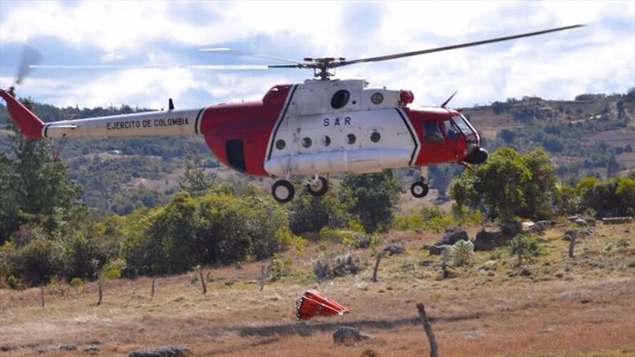 Helicóptero usado en Operación Jaque. Foto: Segunda División del Ejército.
