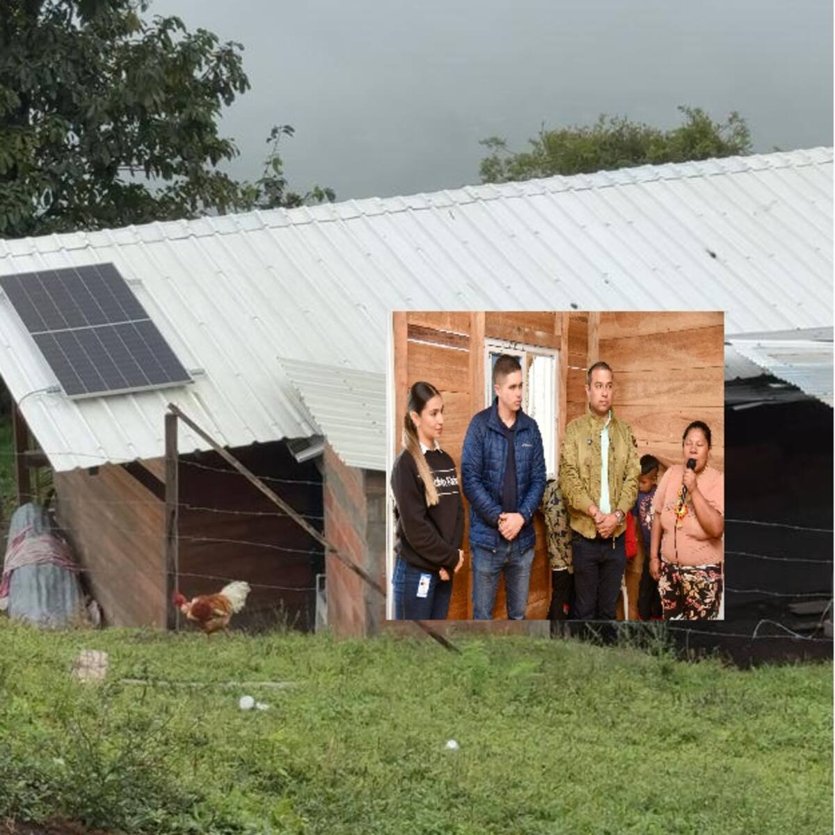 Buena Noticia, 17 familias indígenas del Quindío beneficiadas con viviendas con paneles solares