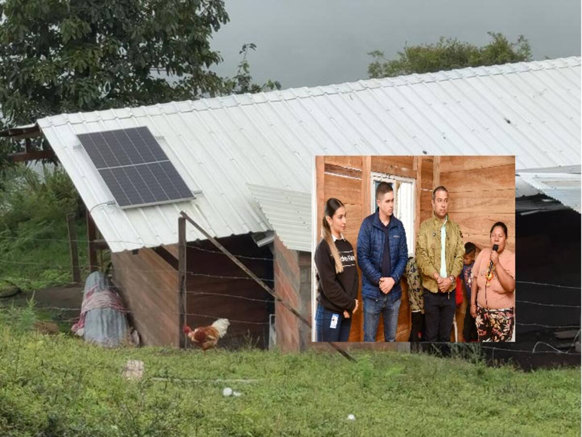 Buena Noticia, 17 familias indígenas del Quindío beneficiadas con viviendas con paneles solares