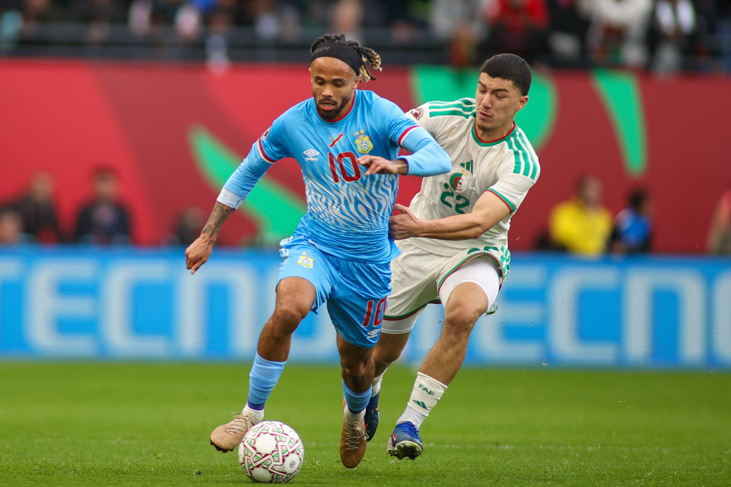 Argelia vs. RD Congo en los octavos de final de la Copa Africana /  Getty Images