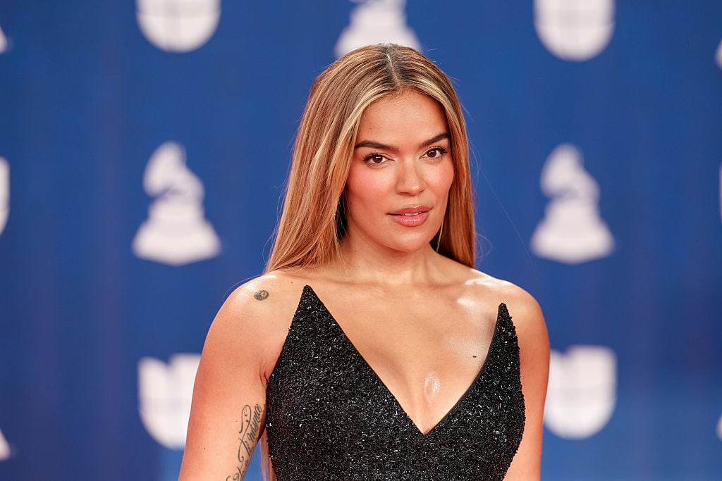 Karol G at the 26th Annual Latin GRAMMY Awards held at the MGM Grand Garden Arena on November 13, 2025 in Las Vegas, Nevada. (Photo by Christopher Polk/Billboard via Getty Images)