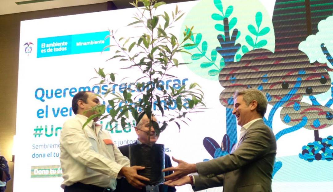 Este viernes se adelanta jornada de sembratón nacional. Foto: Twitter Carlos Eduardo Correa.