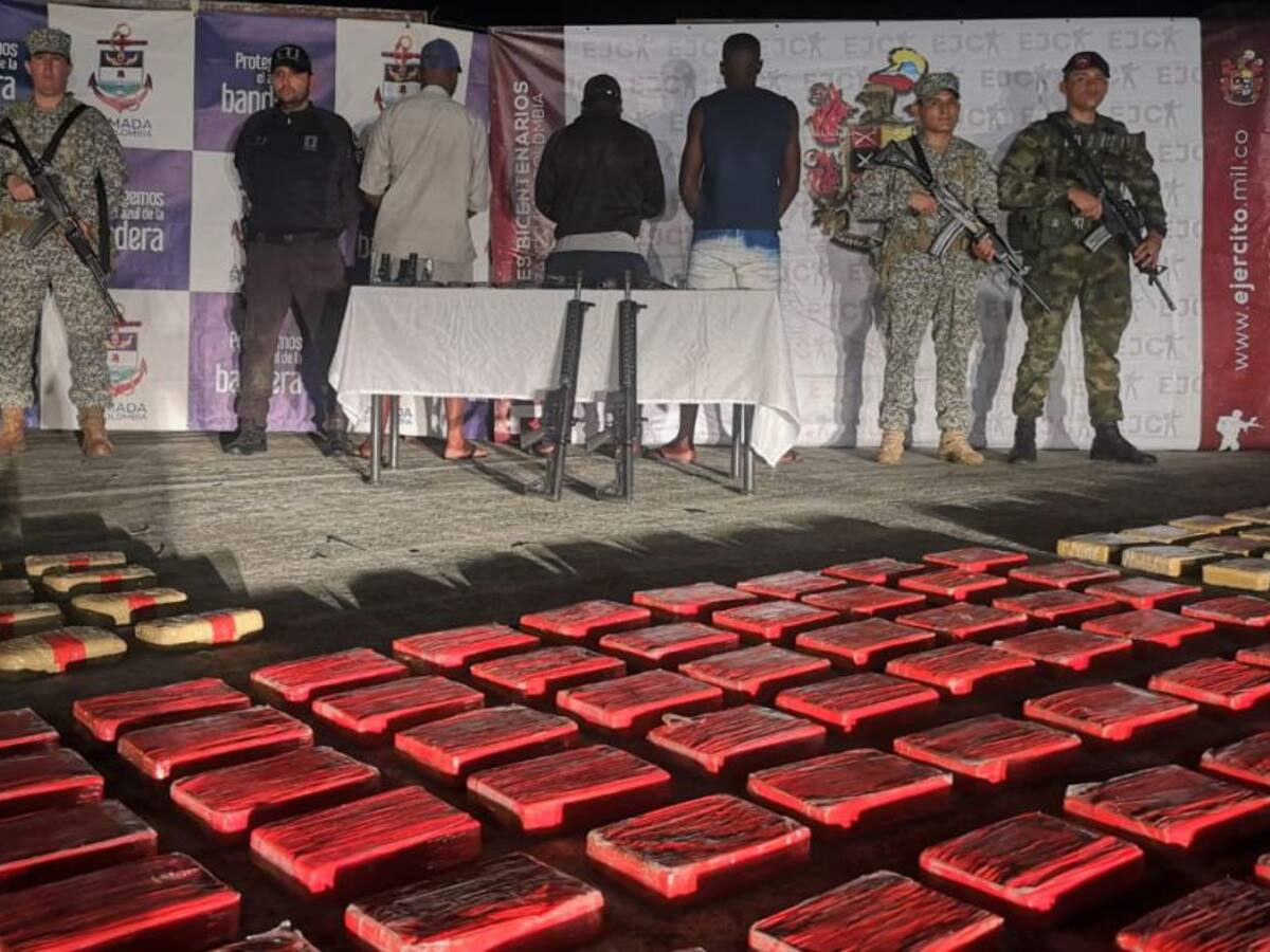 Más de una tonelada de cocaína y marihuana fue incautada en el Pacífico