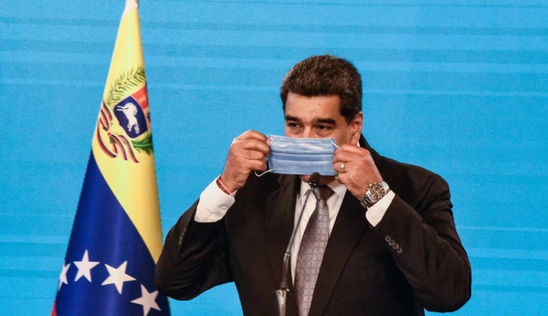 Nicolás Maduro en un acto público