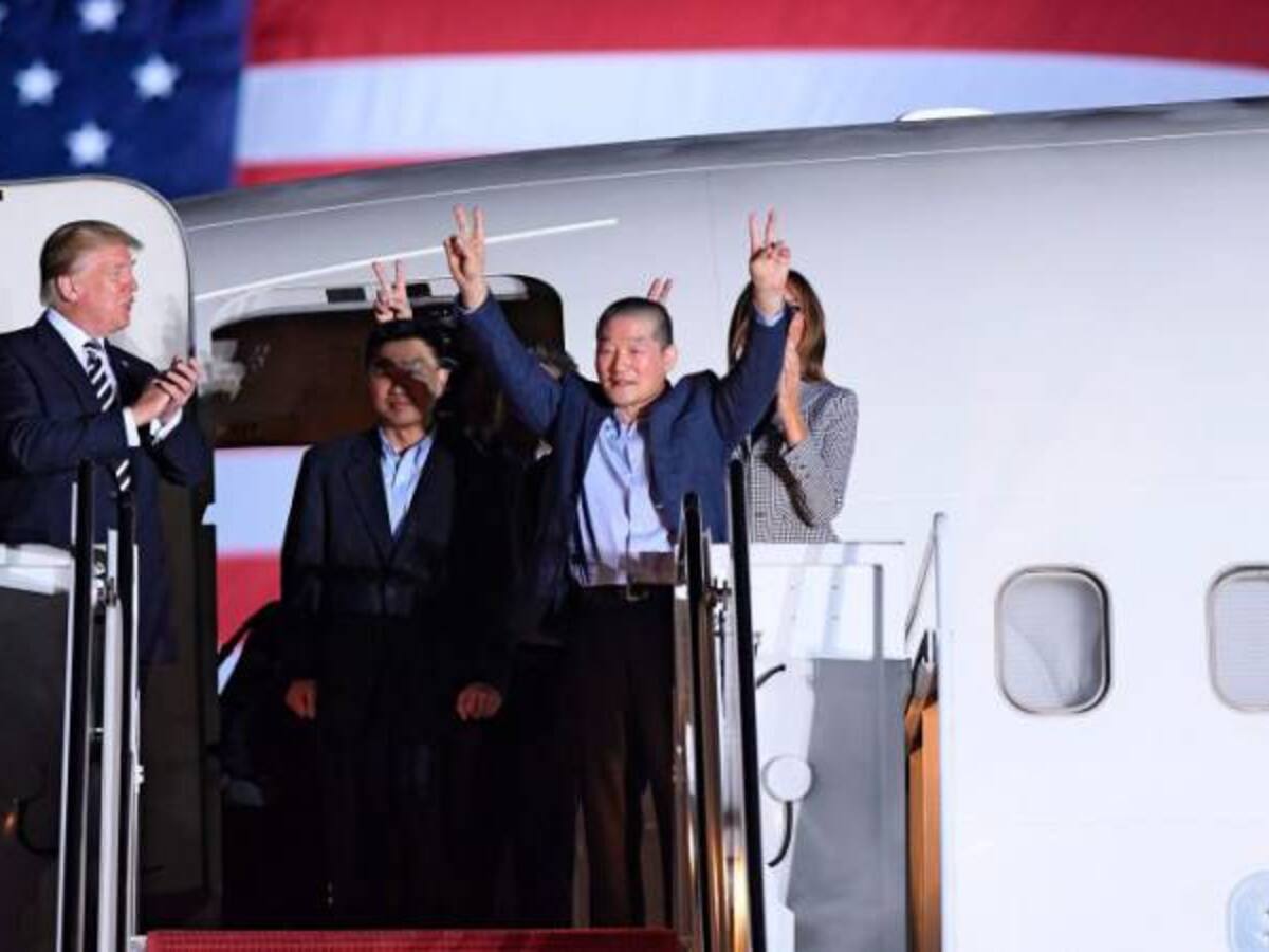 Ya están en Estados Unidos los tres liberados por Core del Norte