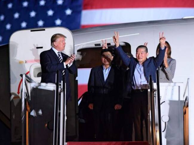 Ya están en Estados Unidos los tres liberados por Core del Norte