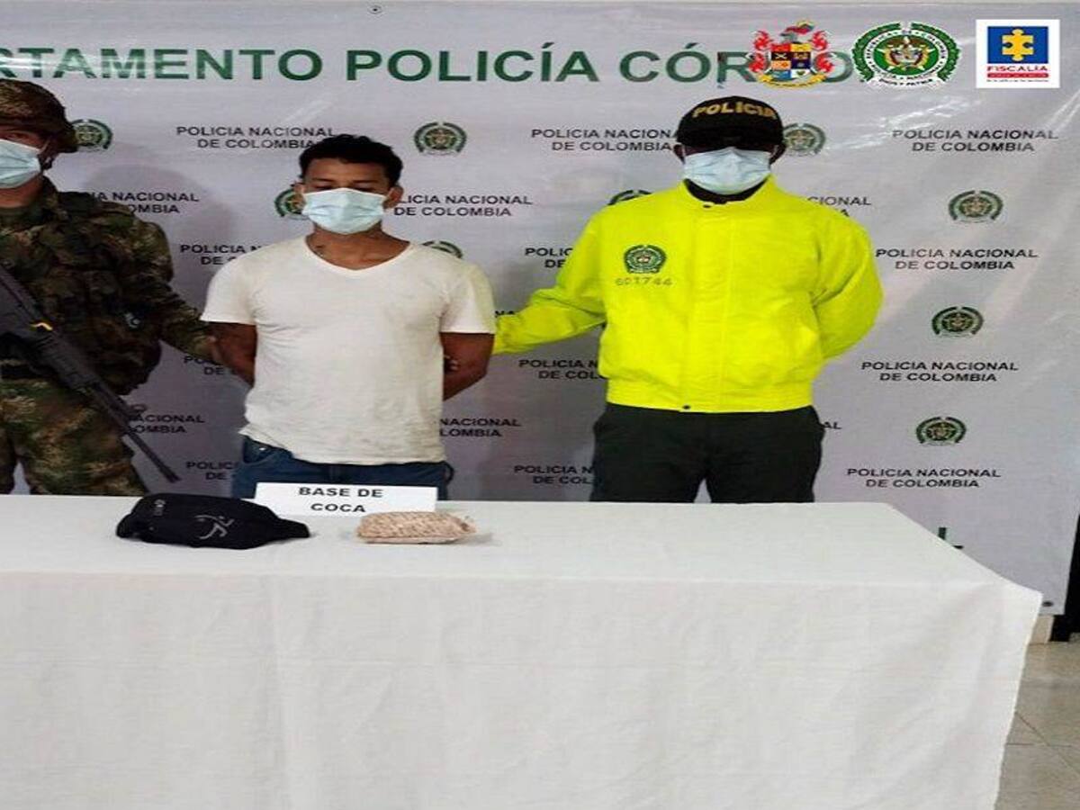 Cárcel a hombre que, al parecer, tenía cerca de medio kilo de cocaína en Tierralta