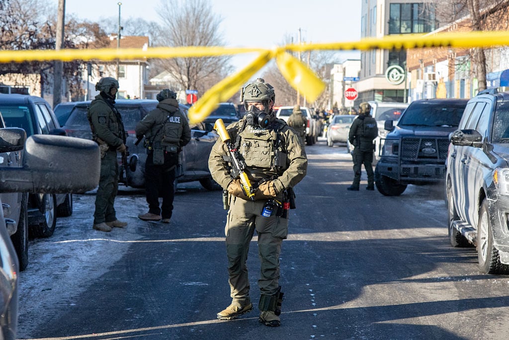 Agentes del ICE en Minneapolis. (Photo by Arthur Maiorella/Anadolu via Getty Images)