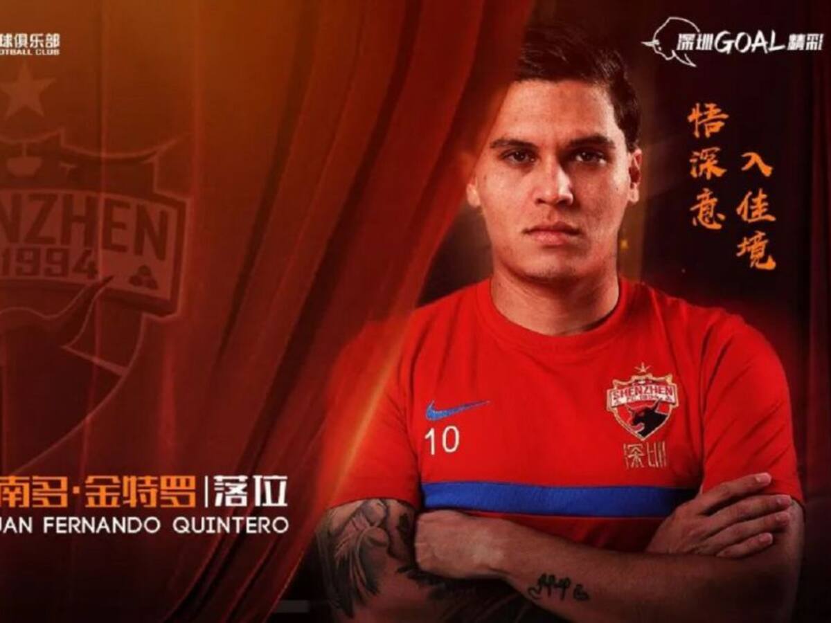 'Juanfer' Quintero fue presentado oficialmente tras su debut en China