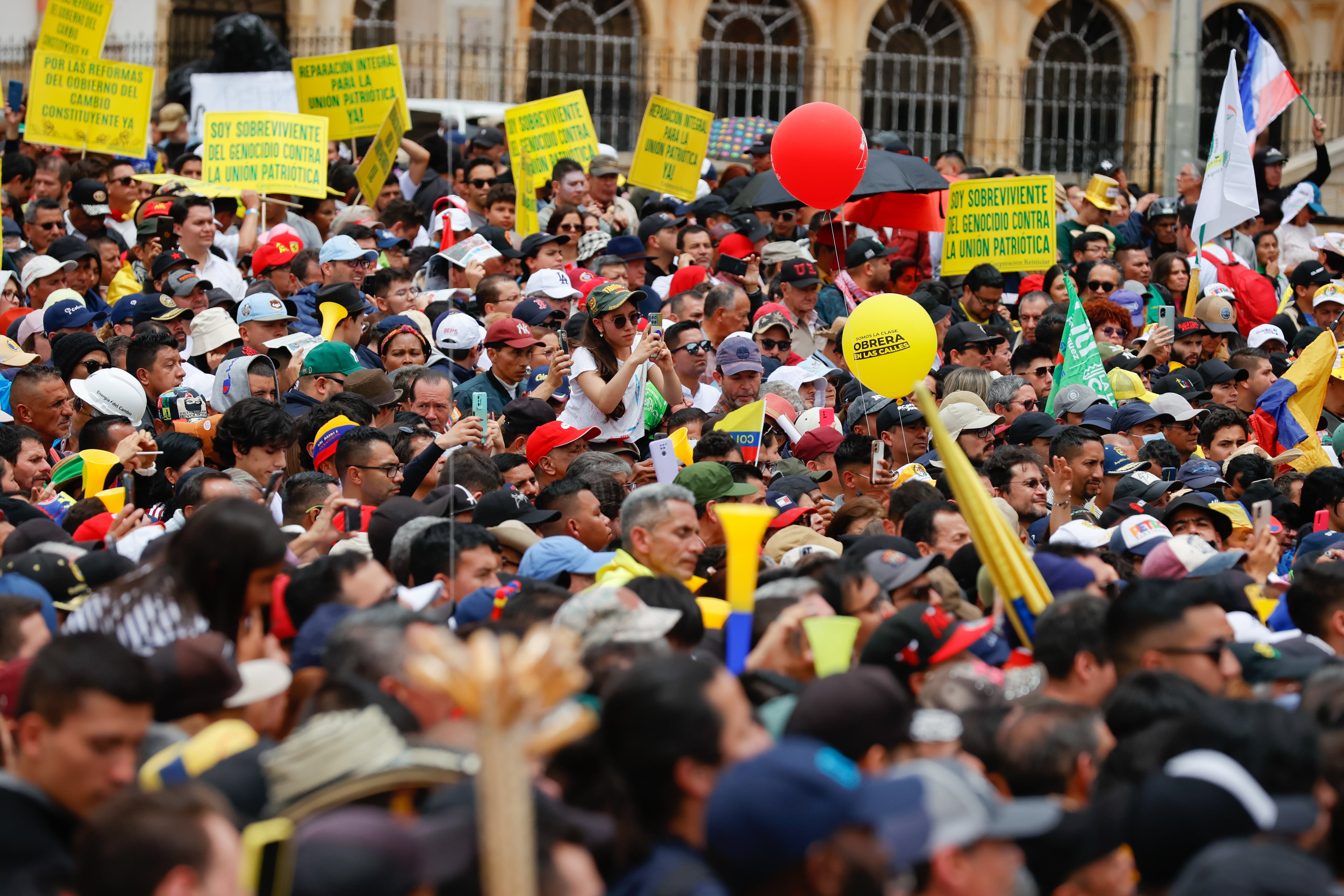 Día Internacional de los Trabajadores, 1 de mayo, 2024. (Juancho Torres/Anadolu via Getty Images)