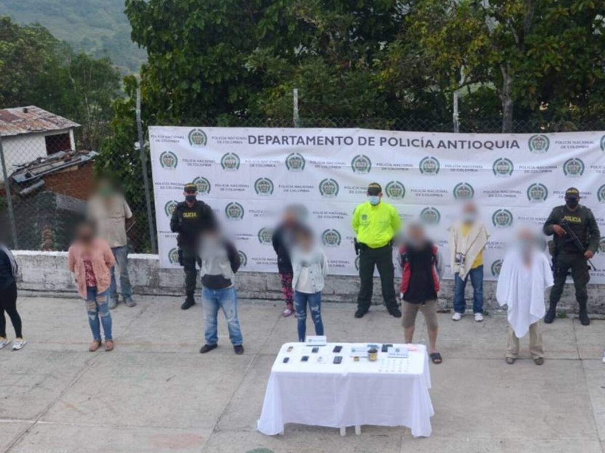 Capturan a 12 personas que utilizarían a menores para el microtráfico