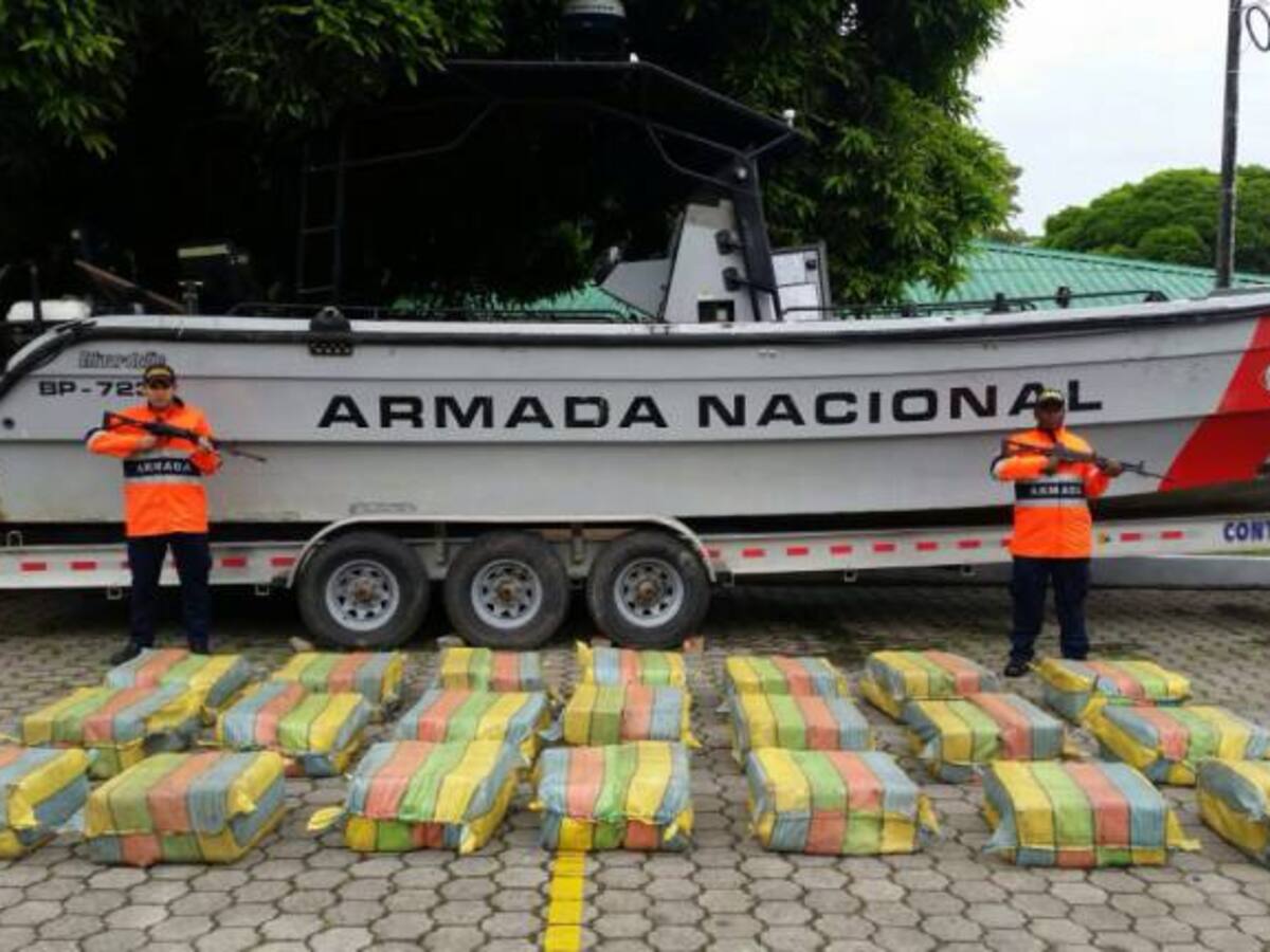 Fuerza Naval del Pacífico se incautó mil 250 kilos de cocaína