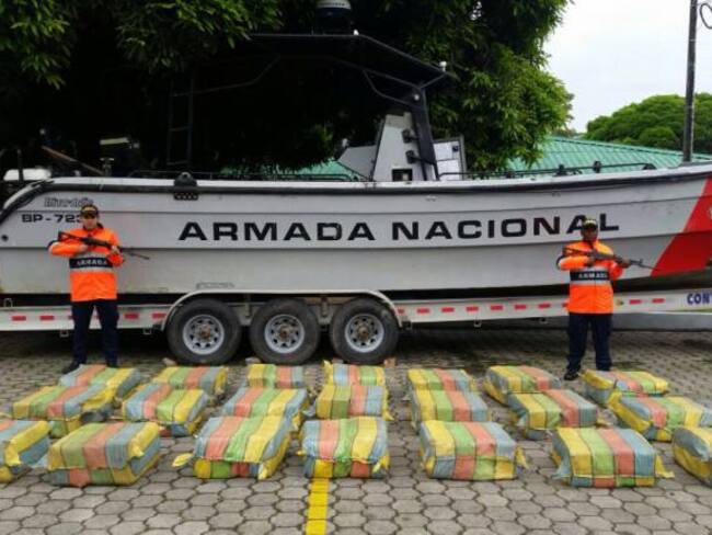 Fuerza Naval del Pacífico se incautó mil 250 kilos de cocaína