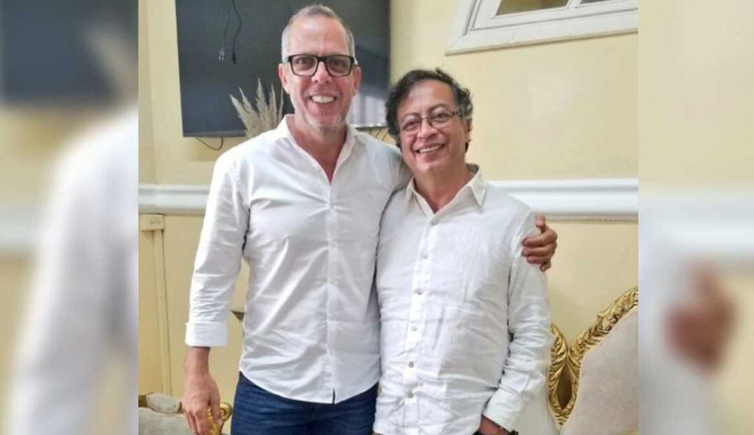 Gustavo Petro y Alfredo Saade. Foto: Cortesía