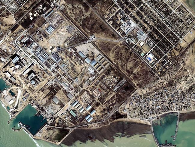 Imágenes satelitales de un centro nuclear en Irán.           Foto: Getty 
