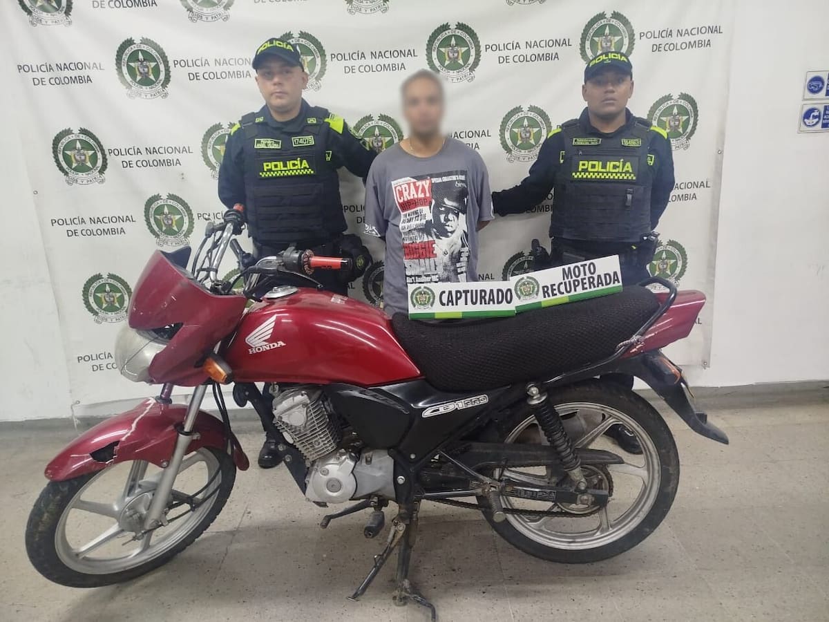 Capturado reconocido delincuente por robar una moto y presentar la cédula del hermano en Itagüí