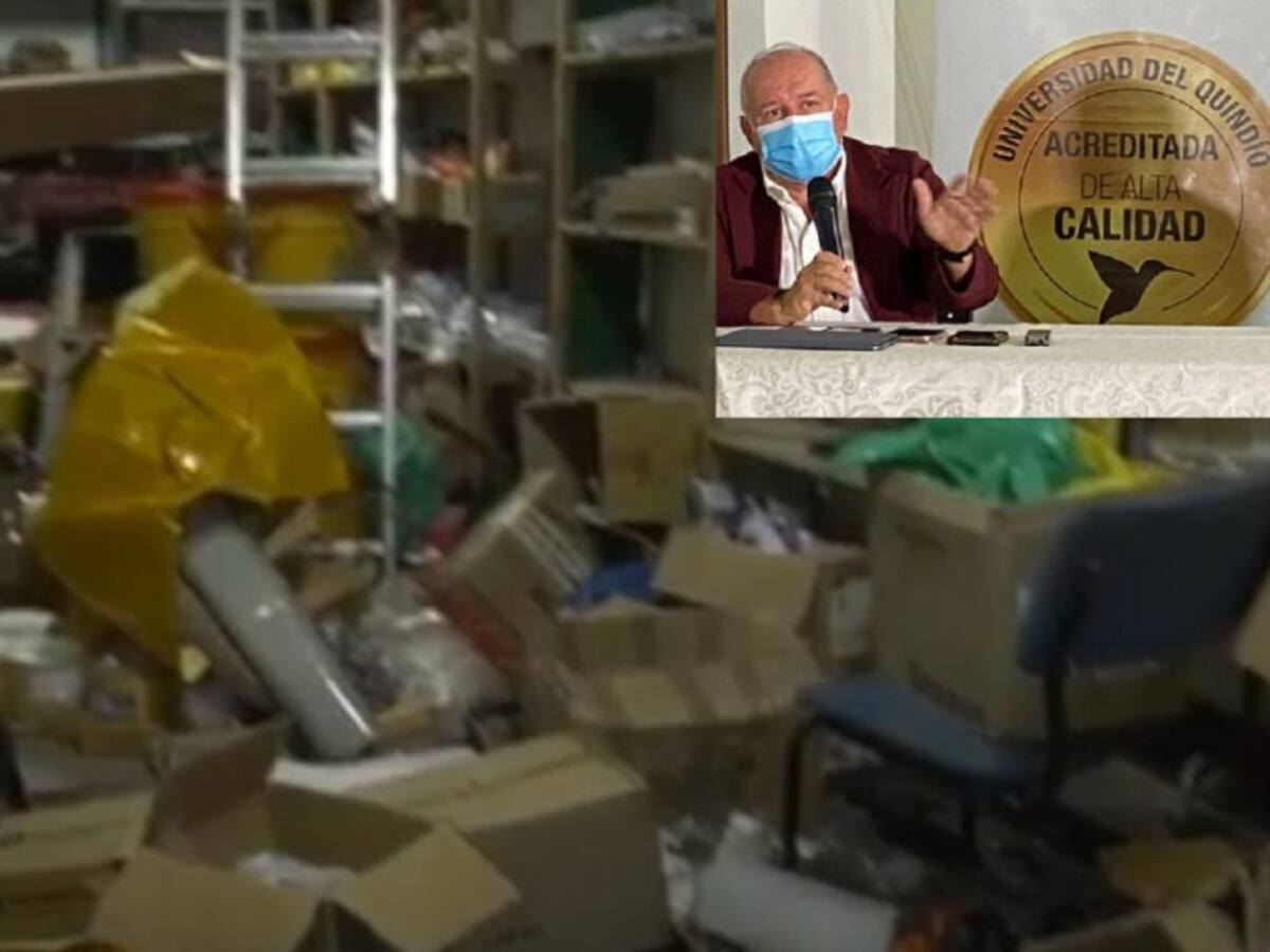 Vamos a denunciar daños y vandalismo en uniquindío: Rector