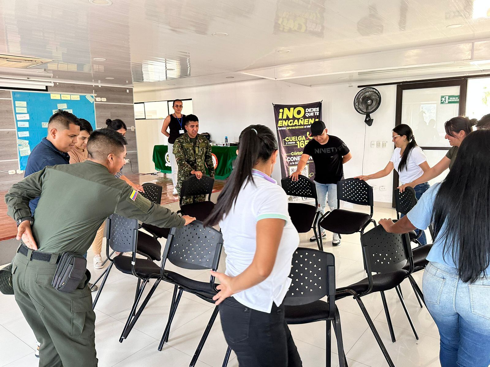 La Embajada de los Estados Unidos y la policía Putumayo. Foto Policía Putumayo