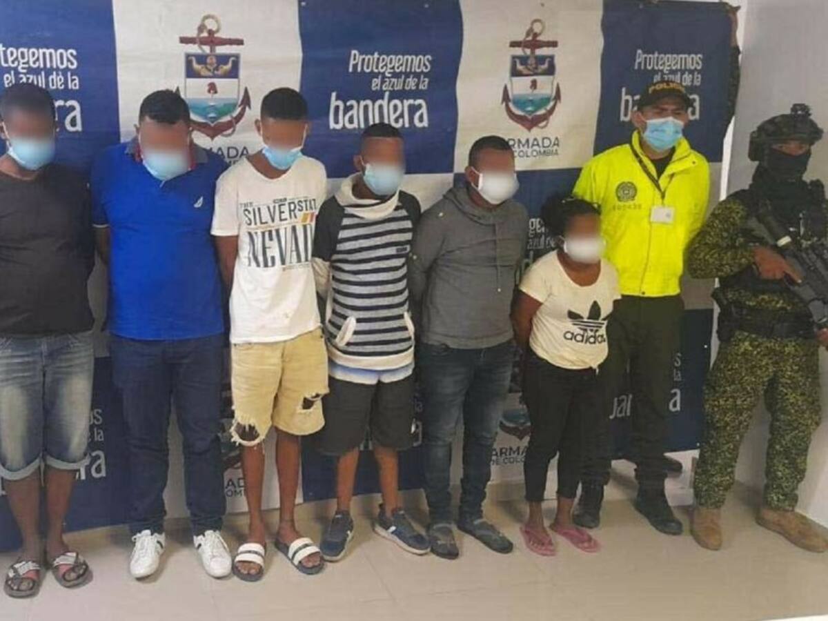 Siete presuntos miembros del Clan del Golfo capturados en Cartagena