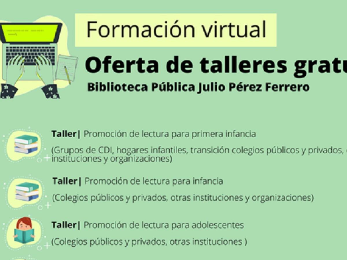 Conoce la agenda cultural de la Biblioteca Pública Julio Pérez Ferrero