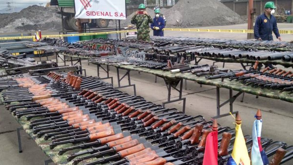 Más de 15.000 armas se funden en Boyacá para usarse en obras civiles