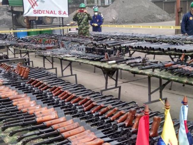 Más de 15.000 armas se funden en Boyacá para usarse en obras civiles
