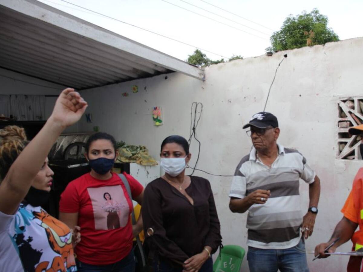 854 familias damnificadas por lluvias y vendaval en Malambo