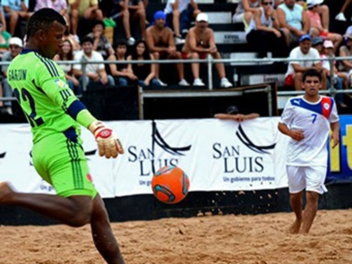 Colombia remontó y logró su primer triunfo en el Sudamericano de Fútbol Playa