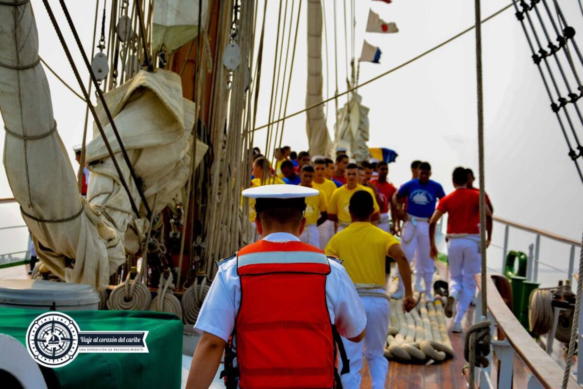 A bordo del Buque Gloria