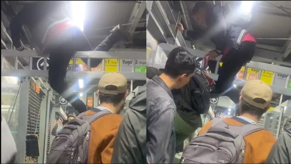 Colados de TransMilenio. Fotos: Redes sociales