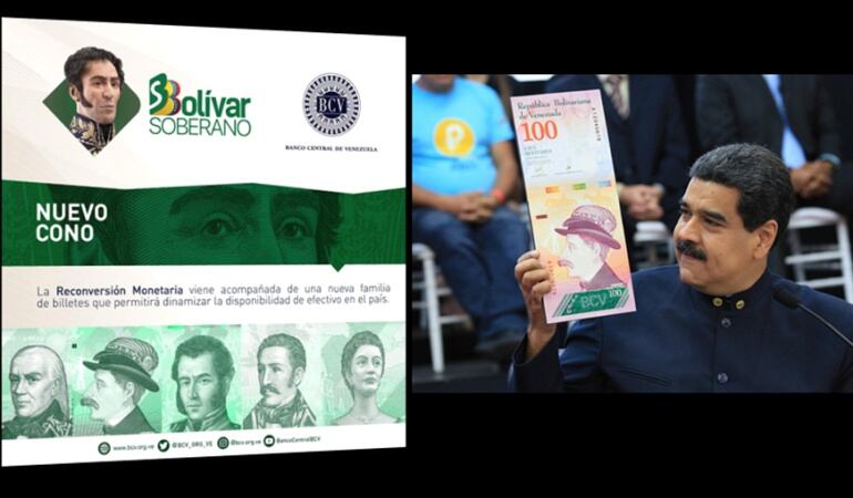 Nuevo cono monetario en Venezuela