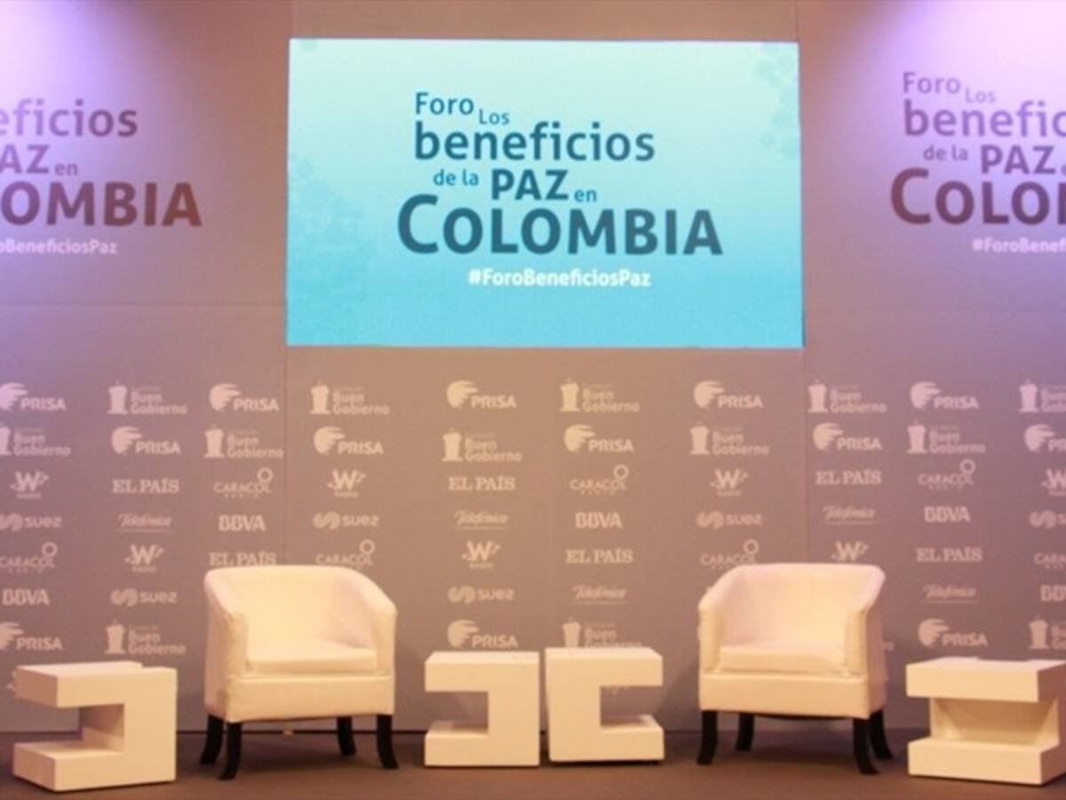 Siga en vivo el foro "Los beneficios de la paz en Colombia"