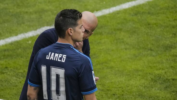 Zidane se refirió nuevamente al futuro de James en el Real Madrid