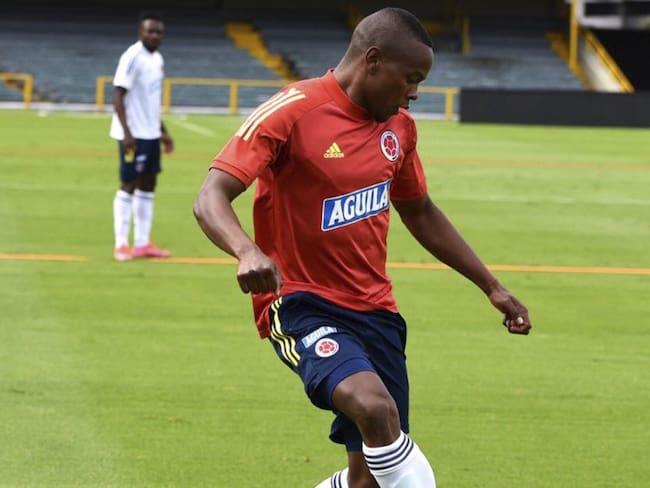 Yerson Candelo en el morfociclo de la Selección Colombia 2021