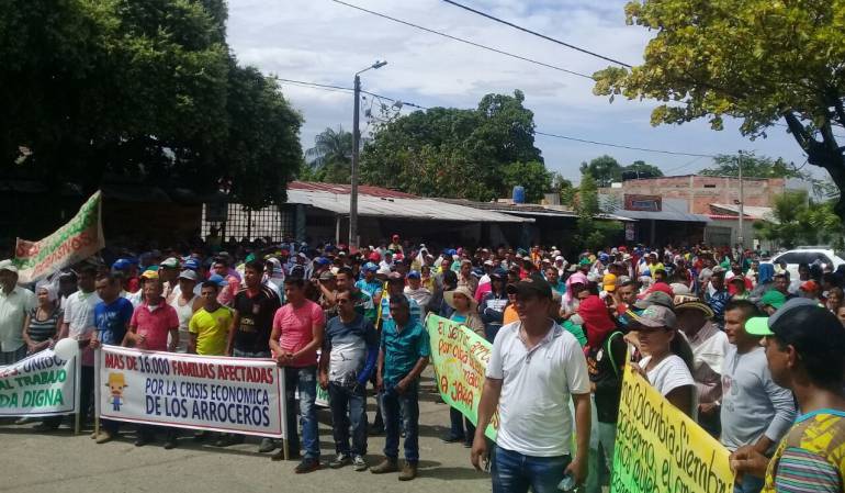 Movilización de arroceros