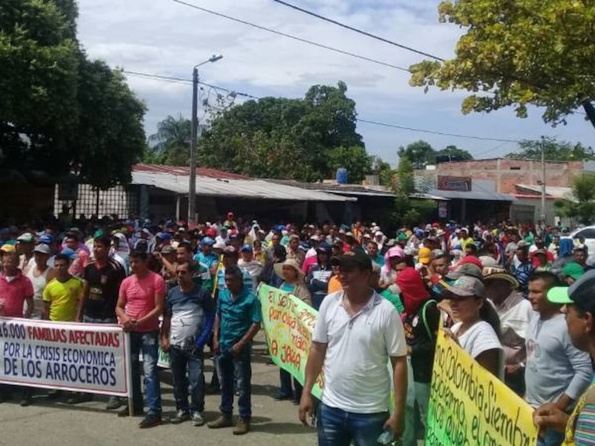 Arroceros araucanos levantaron taponamientos de vías en La Antioqueña