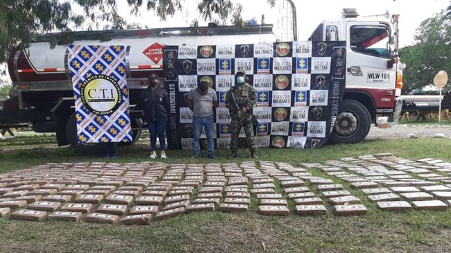 Fueron más de 300 los kilogramos de cocaína incautados.