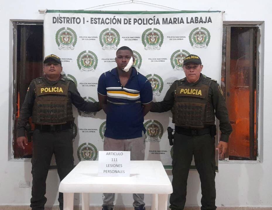 Paciente que agredió a vigilante en el Hospital de Marialabaja fue capturado por la Policía