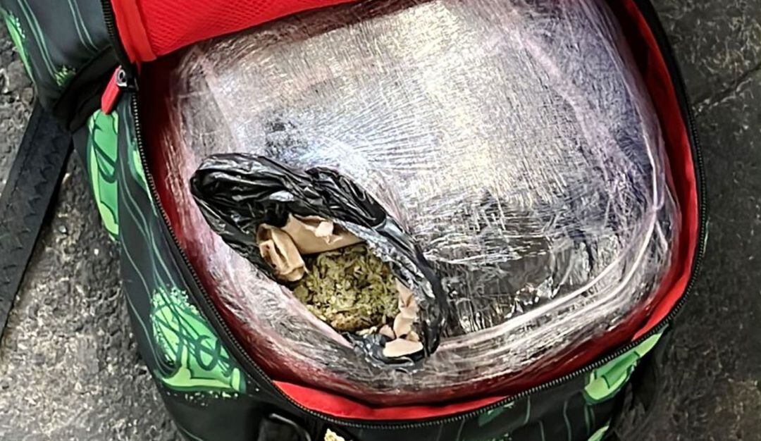 Se trataba de una maleta que decía contener textiles y que en su interior se encuentra una sustancia de origen vegetal